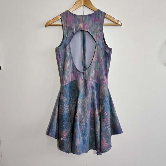 LULULEMON Everlux Short-Lined Tennis Tank Dress 6" Pixel Diffuse Multi Size 6 - Picture 11 of 16
